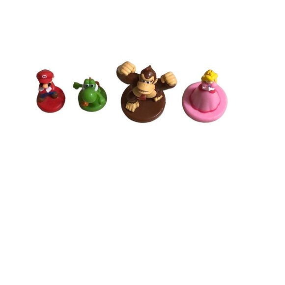 Monopoly Gamer Replacement Parts Pieces 4 Tokens Mario Yoshi Peach Donkey Kong - Picture 12 of 13